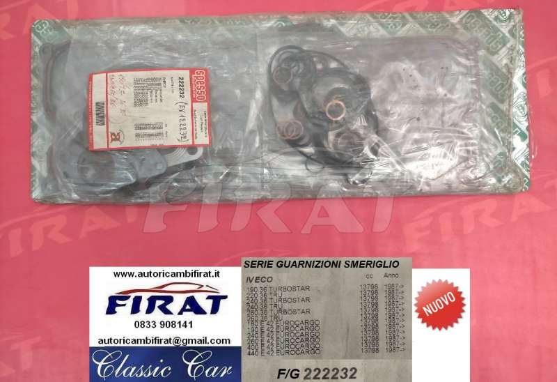 GUARNIZIONI SMERIGLIO FIAT 190 TURBOSTAR (222232)
